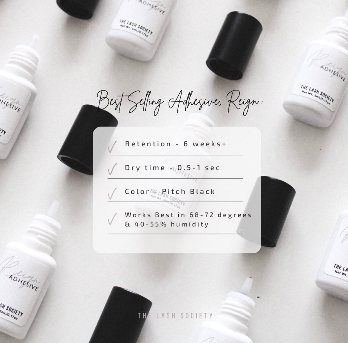 Reign-Professional Lash Glue That Delivers Real Retention!